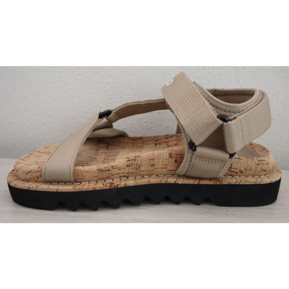 Polo Ralph Lauren Women's Sz 6B Beige Eva Ezra Grosgrain-Strap Sandals - Picture 5 of 13